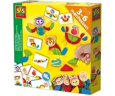 SES MONTESSORI Rinkinys „Linksmieji gyvūnėliai“