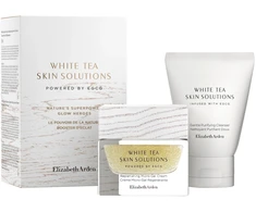 Setas Elizabeth Arden: Baltas Tea Skin Solutions valomasis kremas, 50 ml + Baltas Tea Skin Solutions jauninamasis gelis-kremas veidui, 50 ml