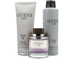 Guess 1981 m. vyriškas rinkinys tualetinis vanduo (100 ml) + dušo želė (200 ml) + dezodorantas (226 ml)