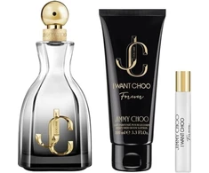 Versace Jimmy Choo I Want Choo Forever rinkinys: kvapusis vanduo purškiklis 100 ml + kūno balzamas 100 ml + kvapusis vanduo purškiklis 7,5 ml