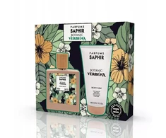 Versace ‎Saphir Botanic Verbena komplektas woda toaletowa spray 100ml + mleczko do ciała 150ml