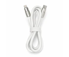 Telforceone Setty Zink kabelis USB-C - Lightning 1,2 m 27W KZC-L-1.2270 baltas