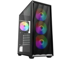 Sharkoon VK4 Rainbow ATX 1xGlas juodas