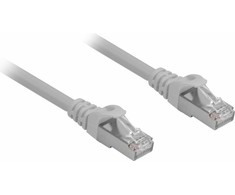 Sharkoon RJ-45/RJ-45 kat.6a S/FTP pilka 1.5m