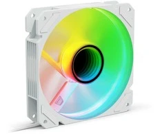 Sharkoon SHARK veidrodinis RGB PWM atvirkštinis kompiuterio korpuso ventiliatorius 12 cm baltas 1 vnt.