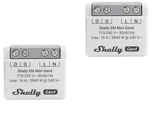 SHELLY EM Mini Gen4 energijos skaitikliai (2 vnt.)
