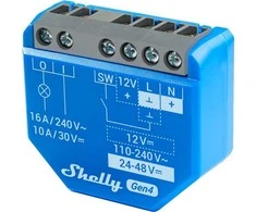 SHELLY 1 Gen4 išmanusis jungiklis Mėlyna 2 vnt.