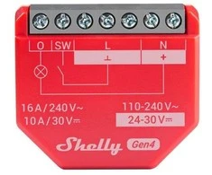 2 „Shelly 1PM Gen4“ „Zigbee“ / „Matter“ valdiklių rinkinys