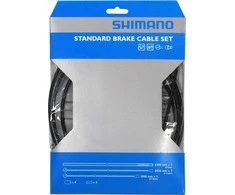 Shimano stabdžių trosų komplektas plieno plento/MTB juodas