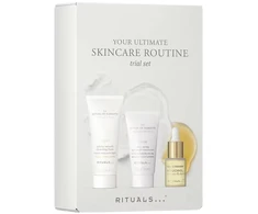 Rituals Your Ultimate Skincare Routine komplektas pianka oczyszczająca 30ml + booster su bakuchiolem 6.5ml + lekki krem nawilżający 15ml