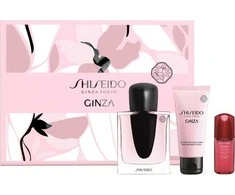 Set Shiseido: Ginza Eau De Parfum For Women, 50 ml + Ginza Moisturizing Losjonas kūnui, 50 ml + Ginza Cleansing Dušo želė For All Skin Types, 50 ml