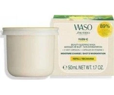 Shiseido Waso Yuzu-C Beauty Sleeping Mask-Refill drėkinanti naktinė veido kaukė-papildymas, 50 ml