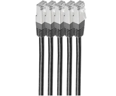Shiverpeaks Kabelis krosowy, cat6 S/FTP LSZH VE5 juoda 1,0m (BS75711-HS-SET5)