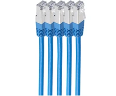 Shiverpeaks Kabelis krosowy cat6 S/FTP LSZH VE5 mėlyna, 0,25m (BS75711-H0.25B-SET5)