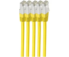 Shiverpeaks Kabelis krosowy cat6 S/FTP LSZH VE5 geltona 0,25m (BS75711-H0.25Y-SET5)