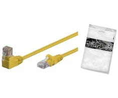 Shiverpeaks Patchcord cat6 S/FTP PIMF kątowy-prosty geltona 25cm (BS08-64002)