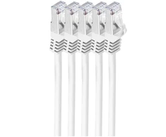 Shiverpeaks Patchcord BASIC-S Cat 7, S/FTP, PiMF, LSZH, balta, 0.25m, 5 vnt (BS75511-0.25W-SET5)