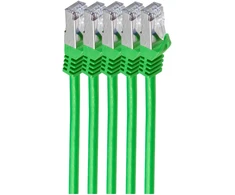 Shiverpeaks Patchcord BASIC-S Cat 7, S/FTP, PiMF, LSZH, žalia, 0.5m, 5 vnt (BS75511-0.5G-SET5)