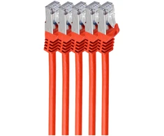 Shiverpeaks Patchcord BASIC-S Cat 7, S/FTP, PiMF, LSZH, raudona, 5m, 5 vnt (BS75515-R-SET5)