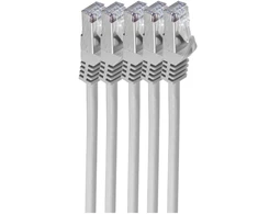 Shiverpeaks Patchcord BASIC-S Cat 7, S/FTP, PiMF, LSZH, pilka, 5m, 5 vnt (BS75515-SET5)