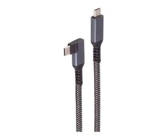 „Shiverpeaks USB-C kabelis įkrovimui 3.2 90° 100W PD tekstilinis (BS14-75014)“