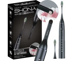 Dantų šepetėlis Shona Sonic Vision Pro + kamera Wi-Fi juoda