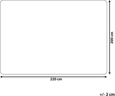 Shumee Bedsplyst 200 x 220 cm Juoda DELICE