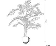 Beliani Dirbtinis augalas ARECA PALM 124 cm žalias