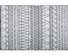 Shumee Karpetas 140 x 200 cm juodai pilkas KEBAN
