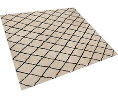 Shumee kilimas 200 x 200 cm MIDYAT smėlio