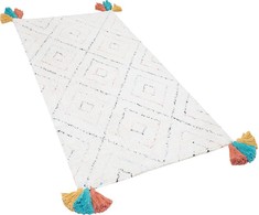 Beliani Shumee Shaggy kilimas 80 x 150 cm baltas KARTAL