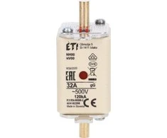 ETI Shumee KOMBI NH00 saugiklis gG 32A / 500V 004182208 / 3vnt. /
