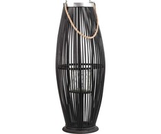 Shumee Medinė lempion 72 cm juoda TAHITI