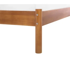 Lova Beliani Viengulė lovos rėmas BARRET 90 x 200 cm, ruda, pušies mediena