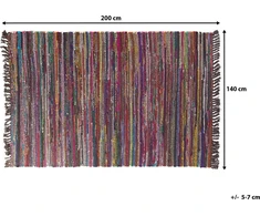 Shumee Medvilnės kilimas 140 x 200 cm tamsus daugiasluoksnis