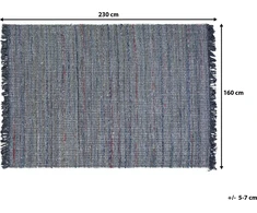 Shumee Medvilnės kilimas 160 x 230 cm pilkas BESNI