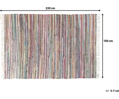 Shumee Medvilnės kilimas 160 x 230 cm ryškios daugiasluoksnės