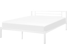 Beliani Metalinė lova CUSSET 160 x 200 cm Balta