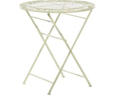 Beliani Bistro staliukas BIVIO 70 cm 70 cm metalinis šviesiai žalias