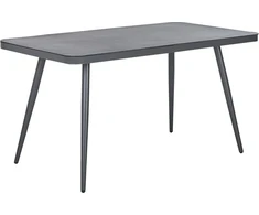 Shumee Beliani Stół sodo LIPARI 140 cm 80 cm Szkło Pilka