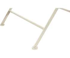 Beliani Bistro staliukas BIVIO 90 cm skersmens, metalinis, kreminės spalvos