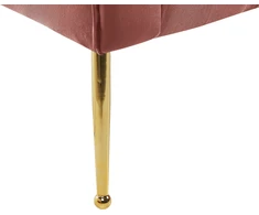 Sofa Beliani Šezlongas NANTILLY velvetinis rausvas