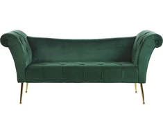 Sofa Beliani NANTILLY gultas iš veliūro, tamsiai žalios spalvos