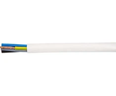 „Shumee“ dirbtuvių kabelis H05VV-F (OWY) 5x2,5 geltonas baltas 300/500V /100m/