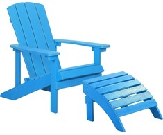 Shumee Sodo kėdė su mėlyna pėda ADIRONDACK