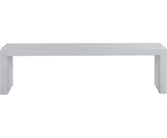 Shumee Sodo suoliukas 150 cm betoninis, baltas TARANTO