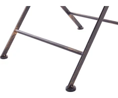 Beliani Bistro stalas BORMIO 70 cm Metalinis Juodas
