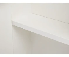Beliani Pakabinama vonios kambario spintelė su veidrodžiu NAVARRA 80 cm 70 cm Balta