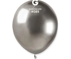 Gemar Chrome paslėpti sidabriniai balionai, AB50, 13 cm, 100 vnt.