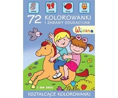 Siedmioróg Pavasaris. 72 spalvinimo puslapiai ir edukaciniai žaidimai